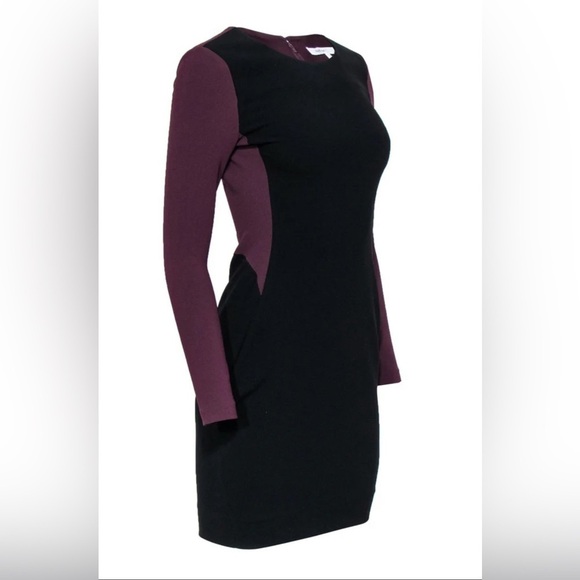 Diane Von Furstenberg Dresses & Skirts - Diane von Furstenberg Octavia Color Block Long Sleeve Sheath Dress Size 2